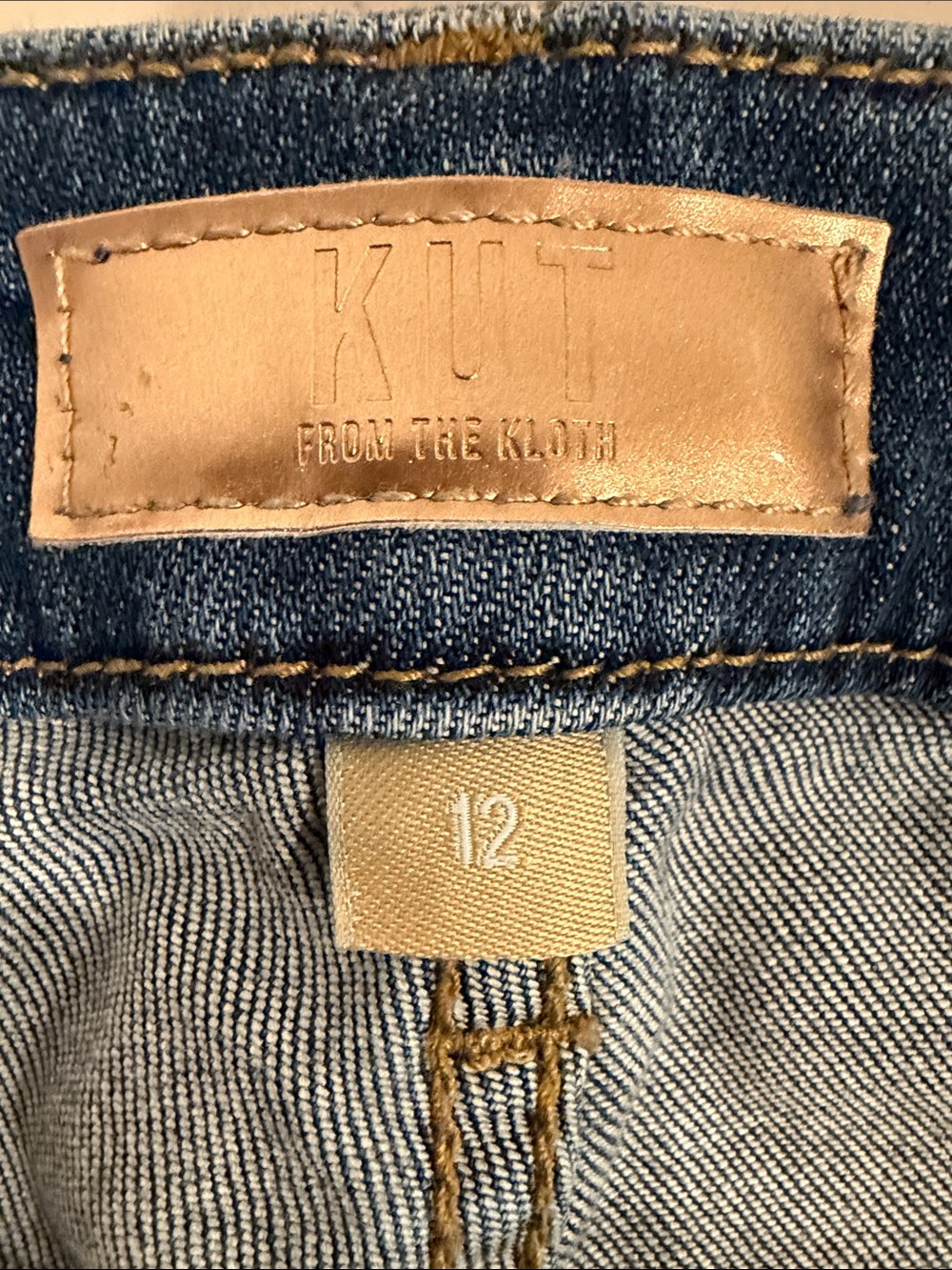 KUT from the Kloth Jodi Fab AB Wide Leg Cargo Jeans Size 12 Medium Wash Denim - Picture 4 of 8